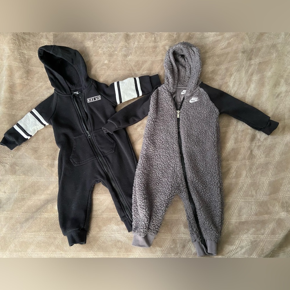 Two Sets of Infant Nike Rompers
